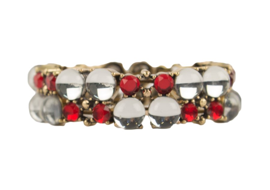 Red Crystal Beaded Bracelet