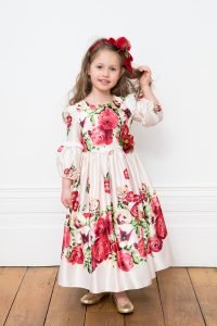 Cream and Red Rose Fairy Tale Dress