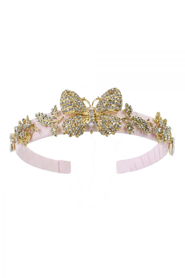 Blush Pink Butterfly Hair Band