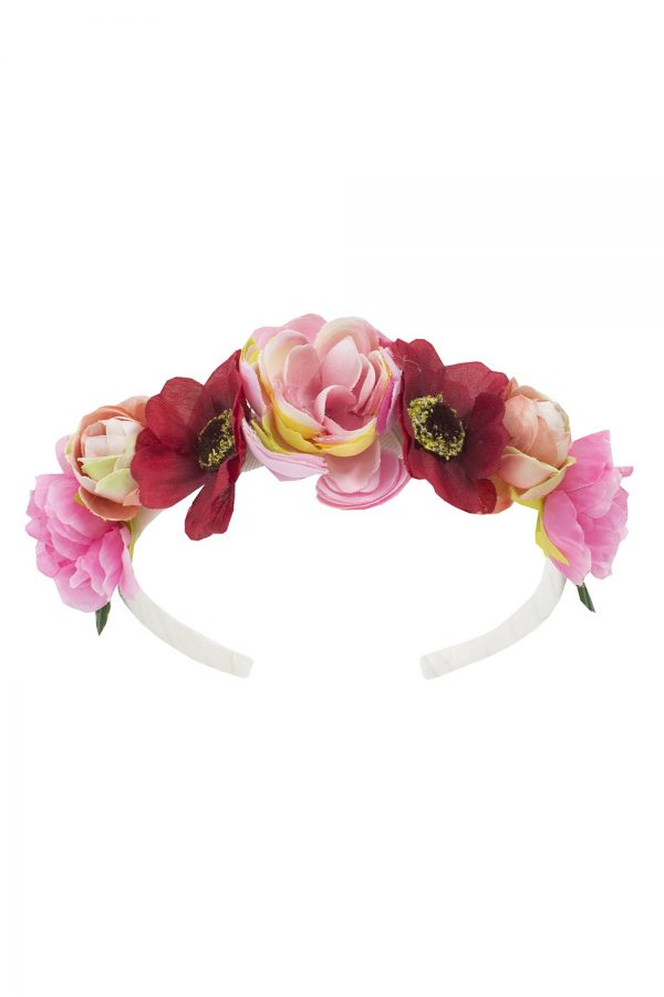 Pink Floral Hair Band