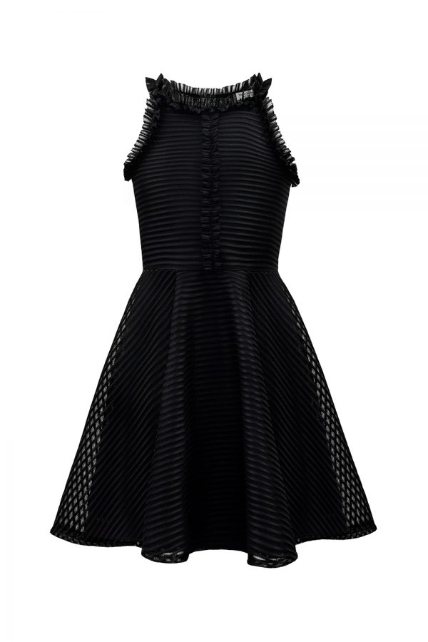 Black Formal Trim Dress