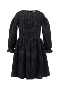 Black Knitted Long Sleeve Dress