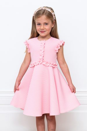 pink stripe summer dress