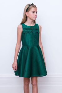 Green Jewelled Party Dress