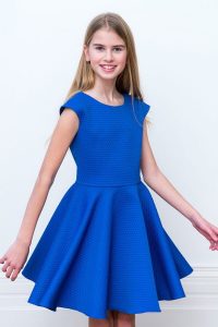 Royal Blue Contrast Prom Dress