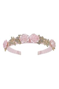 pearl pink rose Alice band