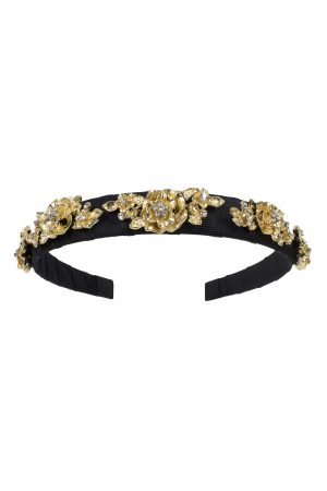 black and gold rose Alice band