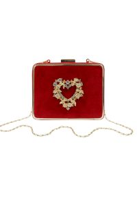 Red Velvet Heart Box Bag