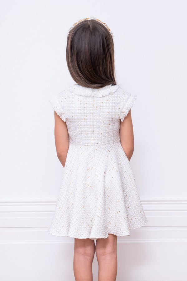 ivory tweed gown