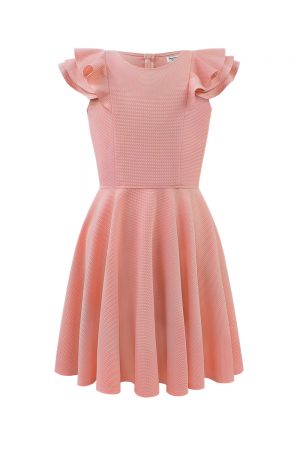 luxury pink easy stretch dress