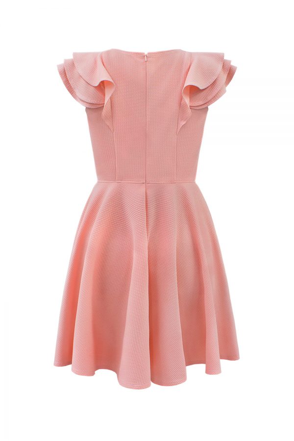 luxury pink easy stretch dress