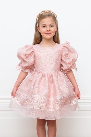 lets dress party Girls Elegant Party Dress Special Occasion Formal Wedding Bridesmaid Birthday Dress for Kid Age 2-12 Years 