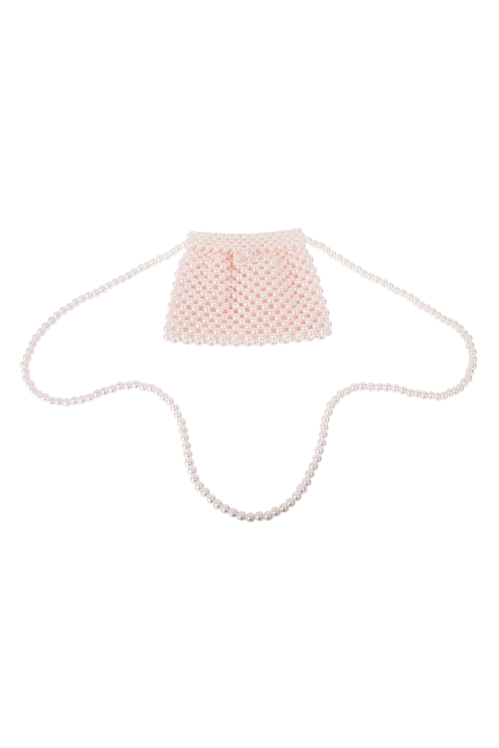 pink on trend pearl bag