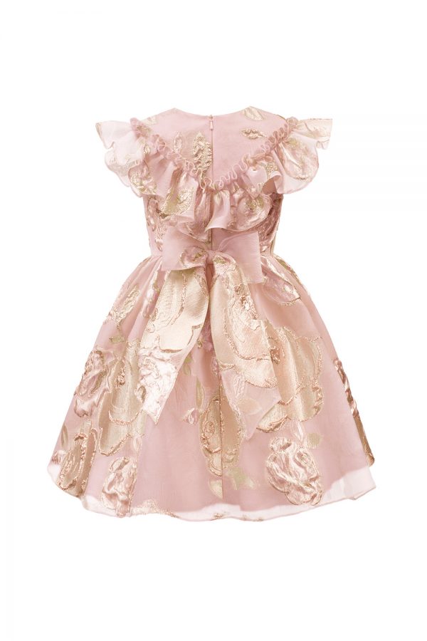 pink princess floral gown