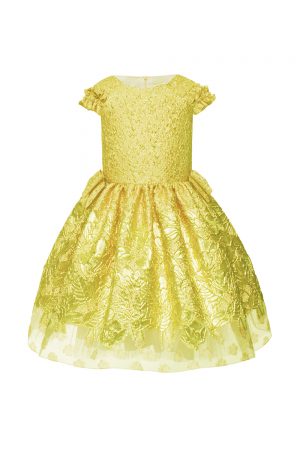 yellow tea party dress