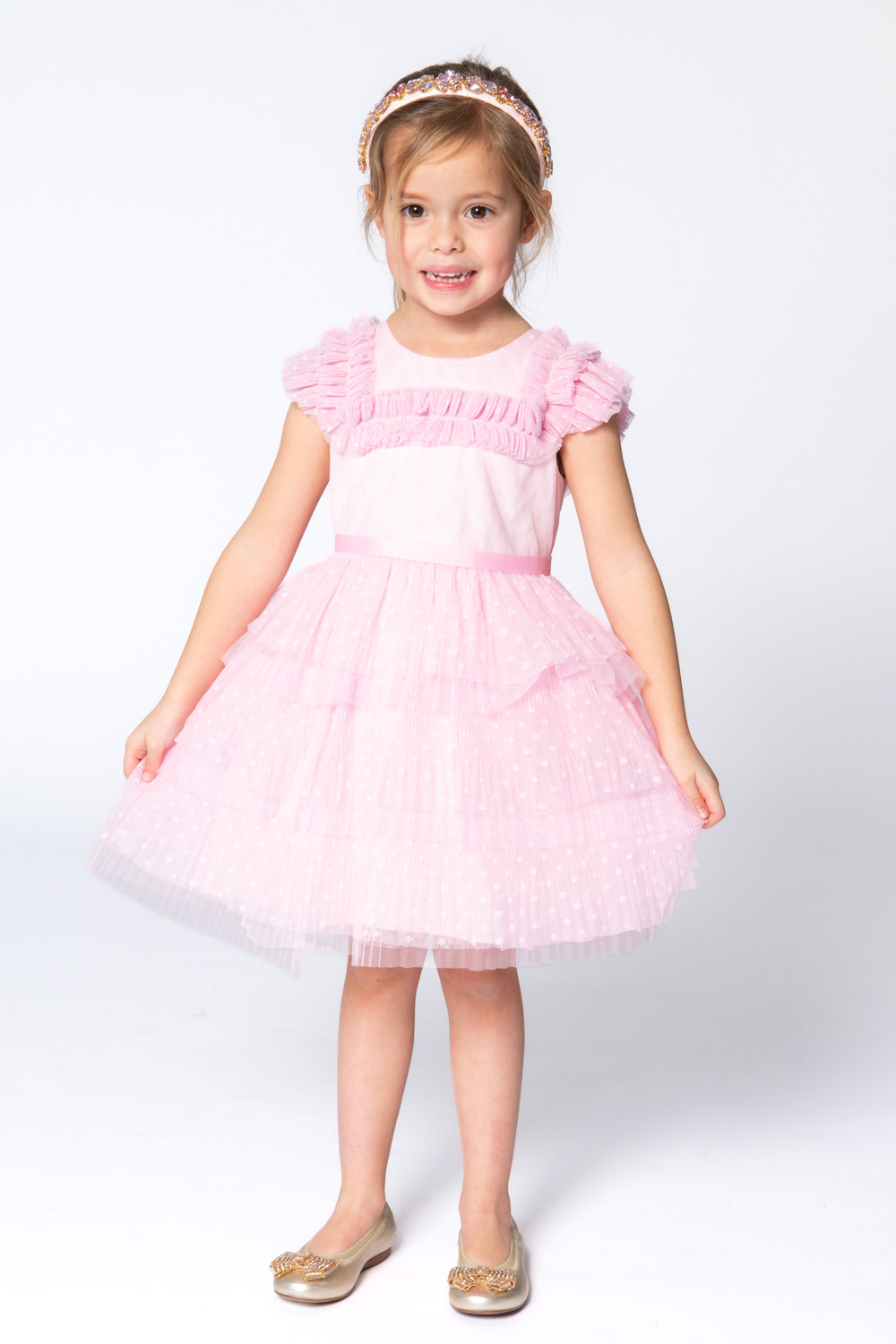 Candyfloss Pink Polka Dress
