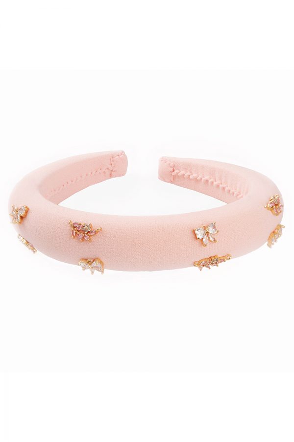 bon bon pink jewel hair band