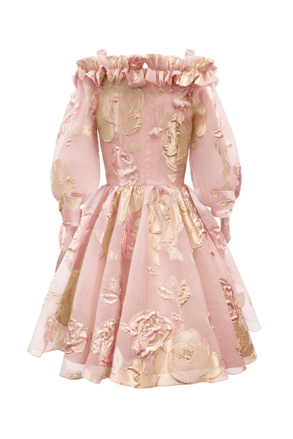 pink and gold birthday dress