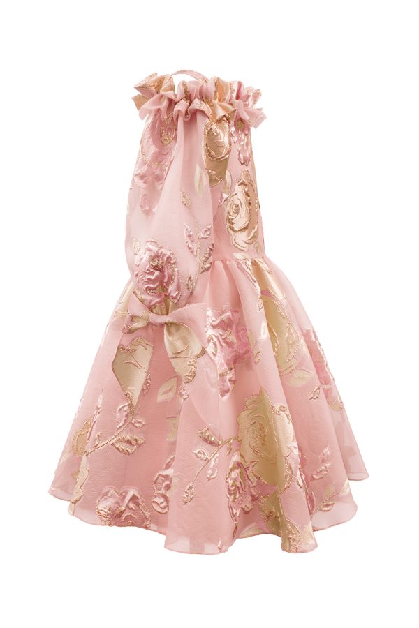 pink and gold birthday dress