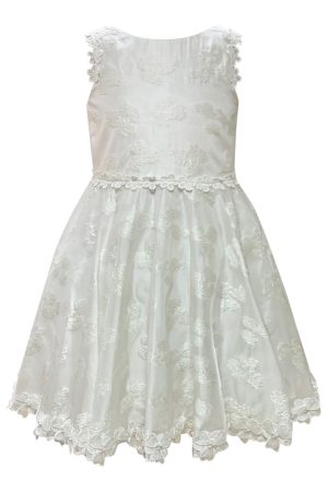 ivory floral bridesmaid dress
