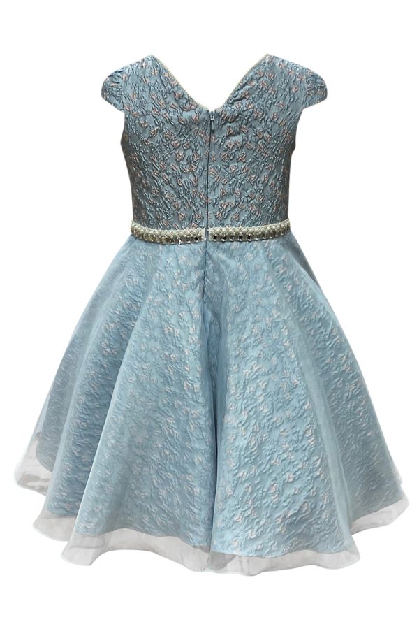 topaz blue prom dress