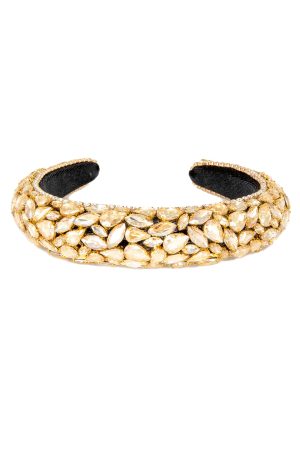 black and gold jewelled hair band