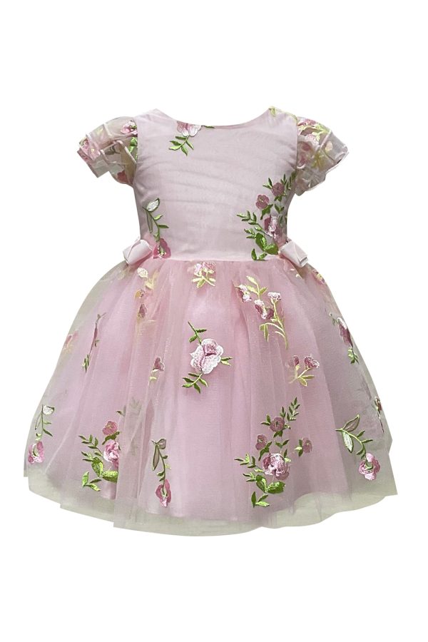 Pink Floral Birthday Gown