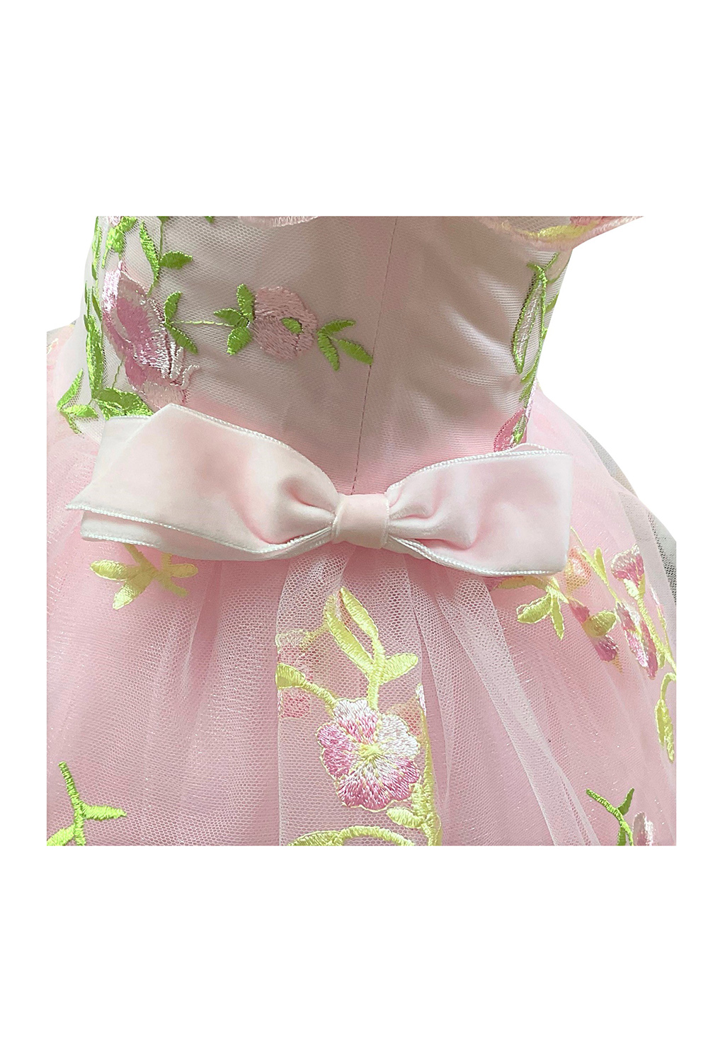 Pink Floral Birthday Gown