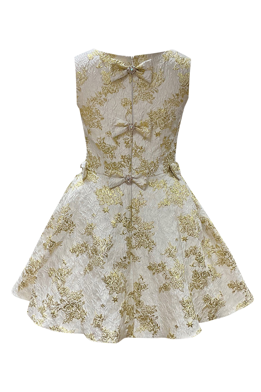 Ivory and Gold Baroque Gown