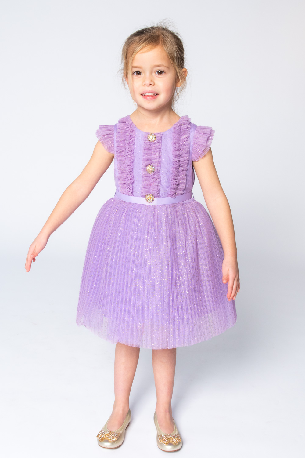 Lilac Ruffled Birthday Dress