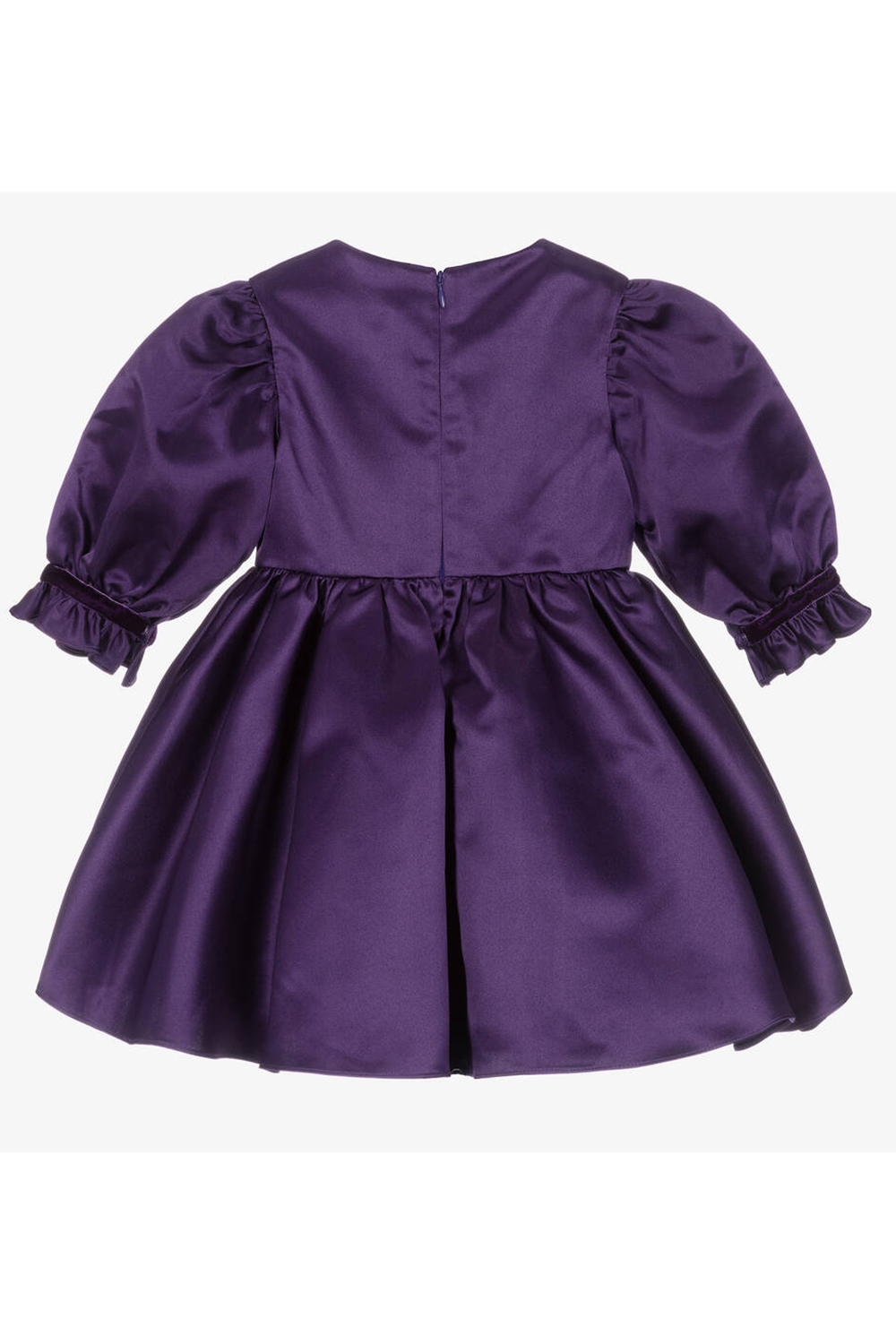 Purple Satin Birthday Gown