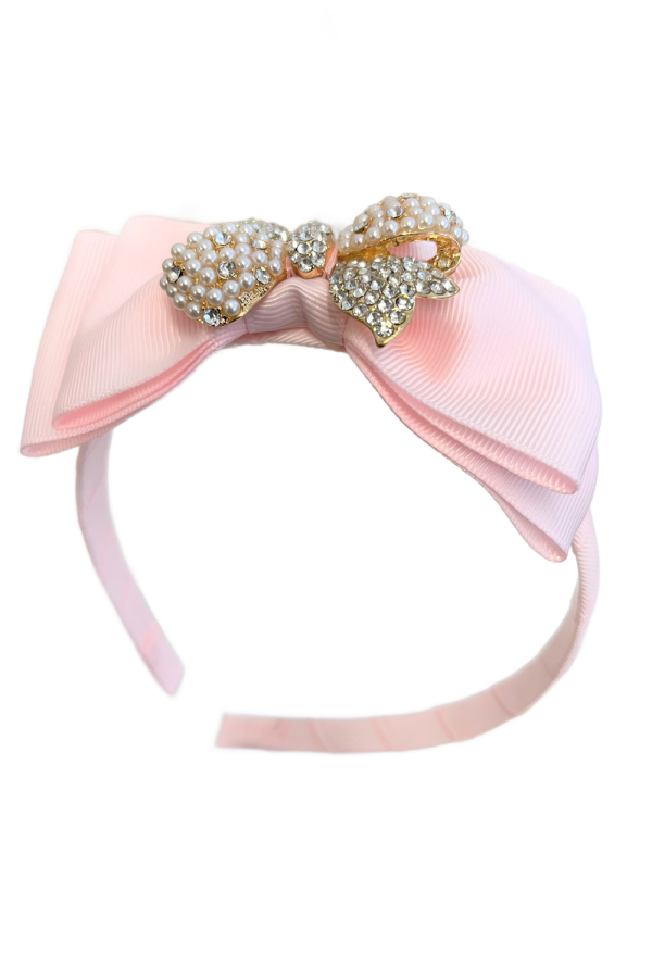 Pink Deluxe Bow Hair Band